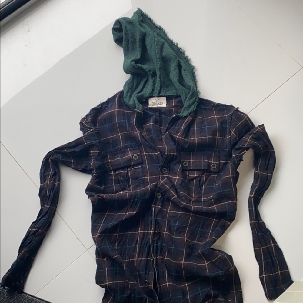 Plaid long top or dress